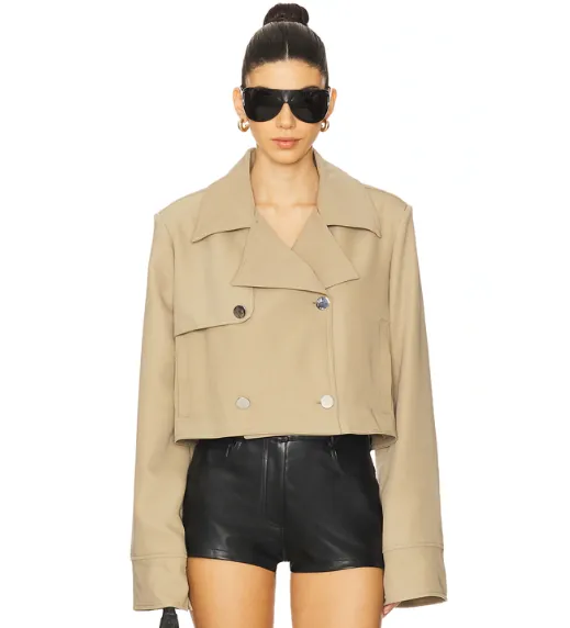 Cropped Trench Coat